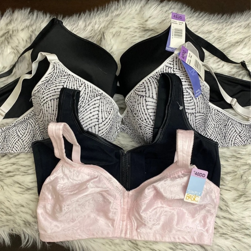 NWT 4 BODY NATURALS Bra Bundle